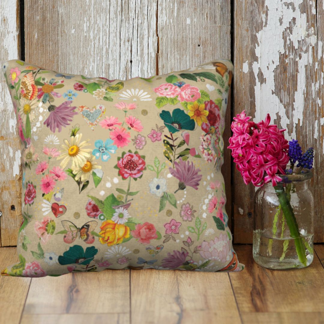 Birdie Velveteen Pillow Case
