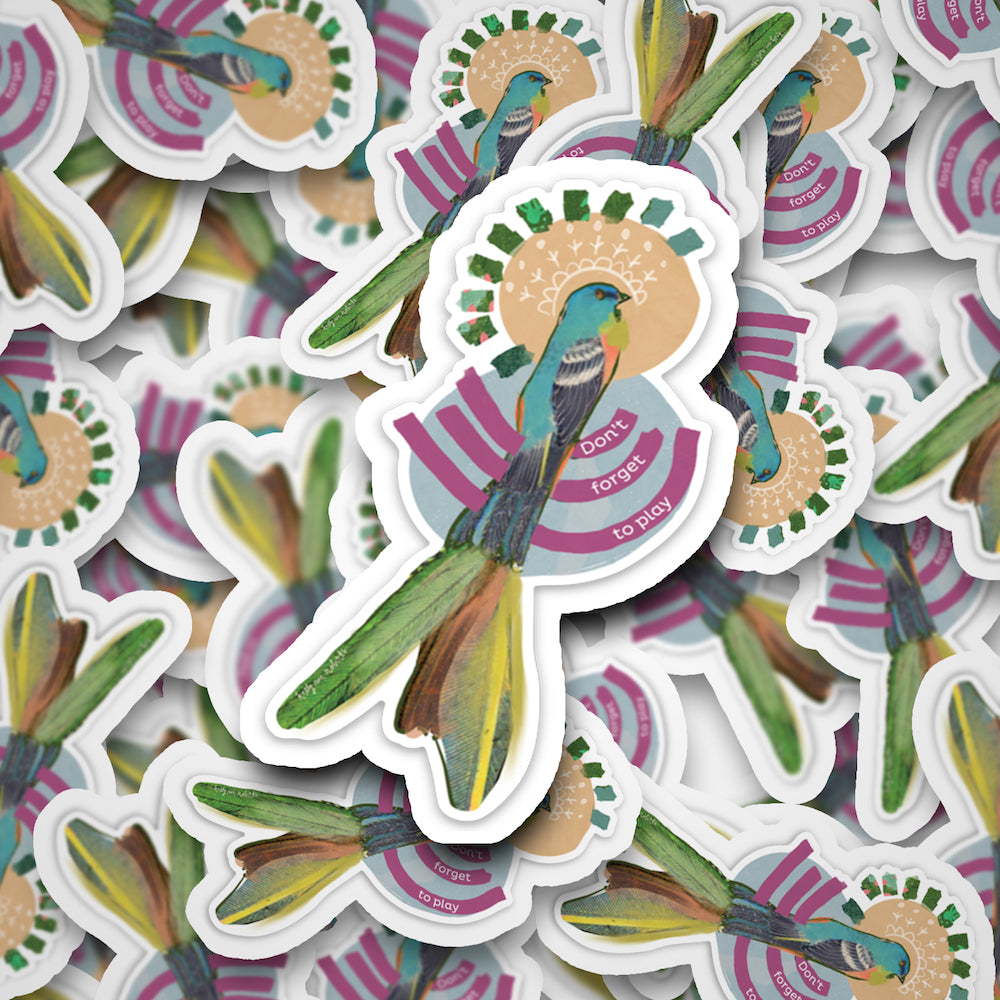 Don't Forget To Play - Sticker