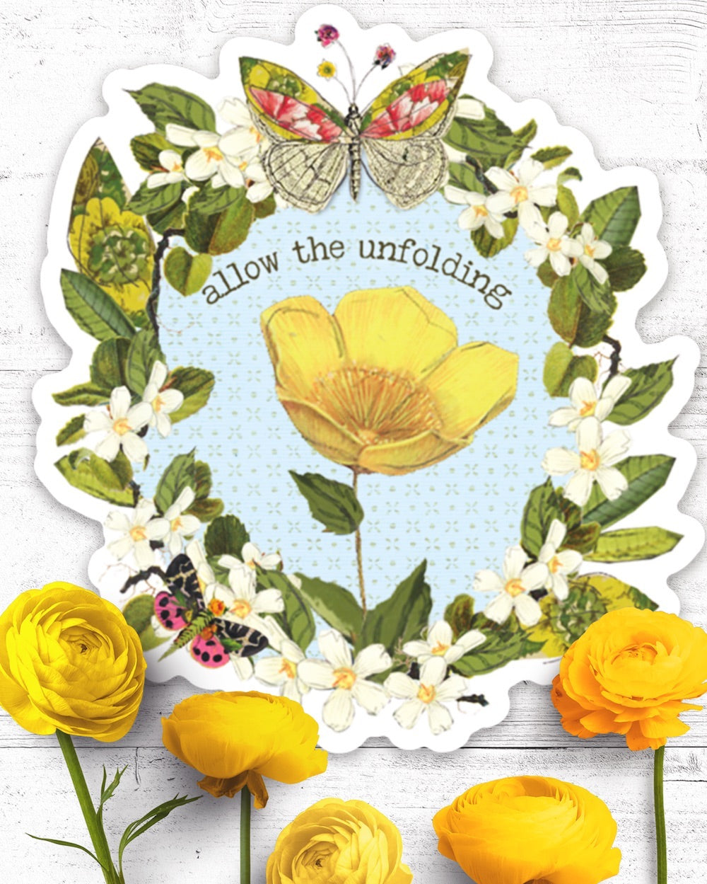 Allow The Unfolding - Sticker