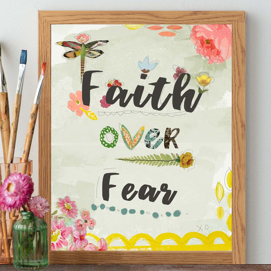 Faith Over Fear  (Mantra Version) - Print