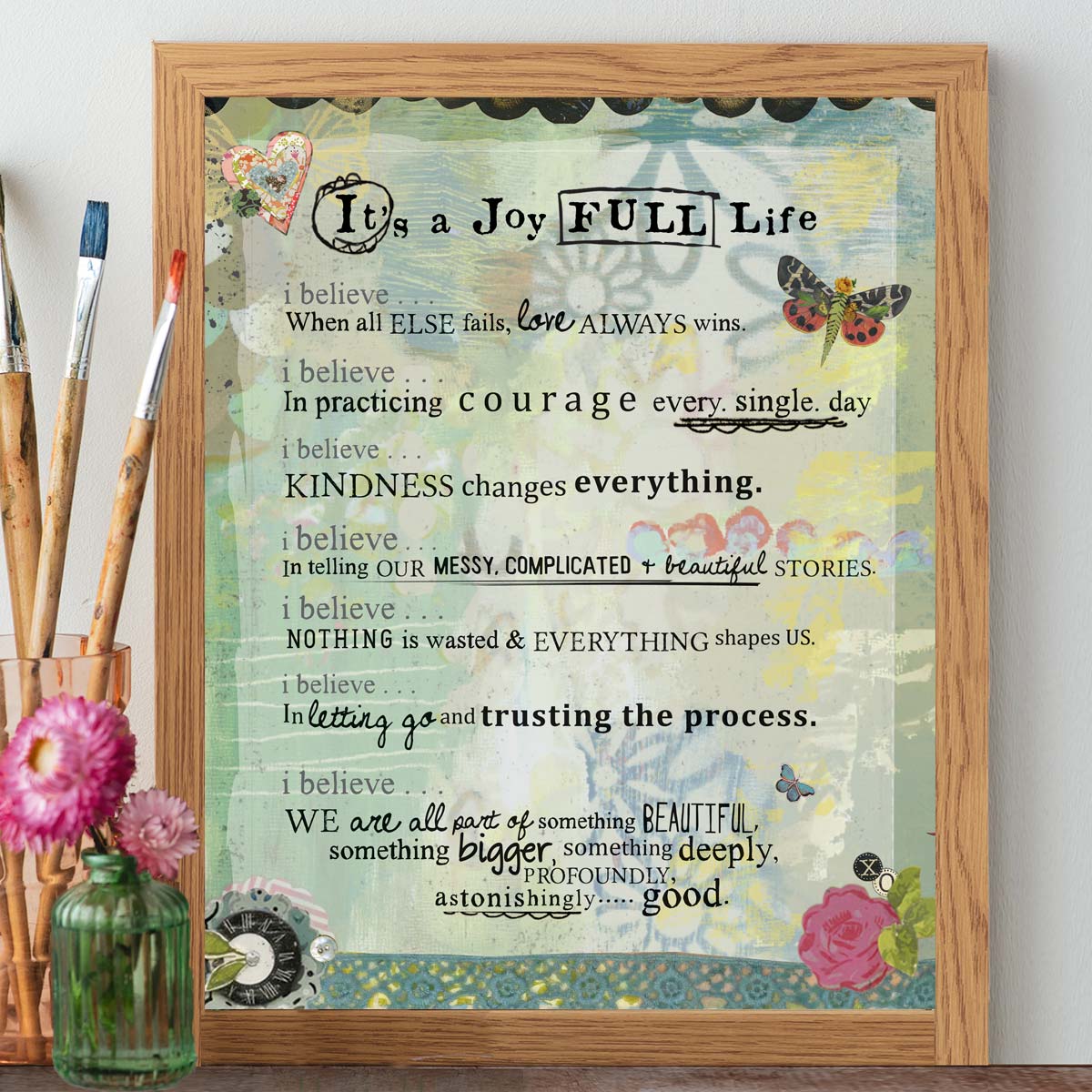 It's A Joy Full Life Manifesto - Print