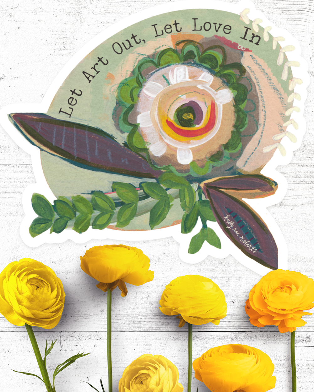 Let Art Out - Sticker