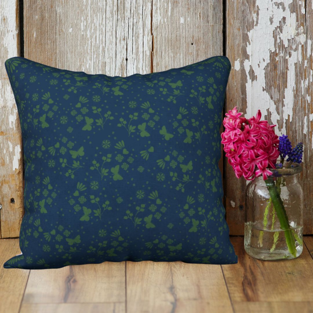 Peacock Velveteen Pillow Case