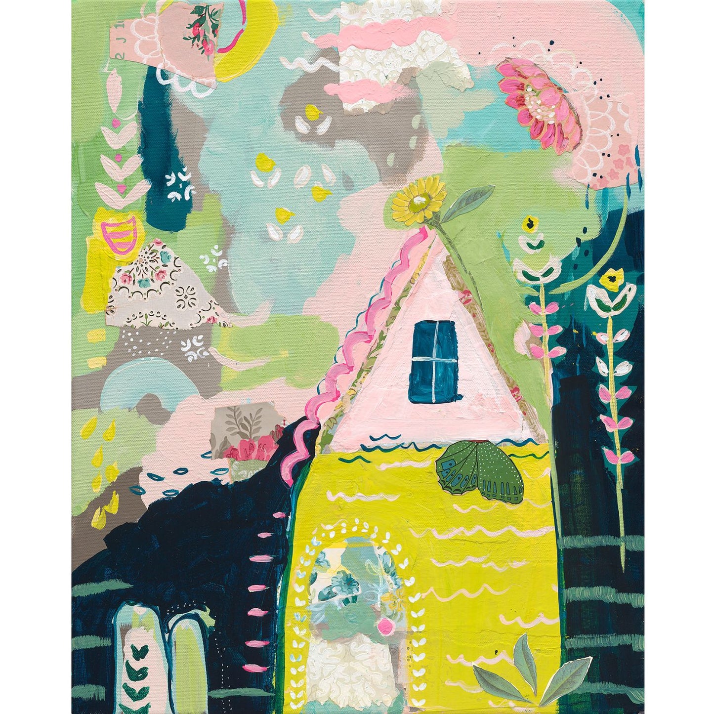 The House That Smiles Original Painting