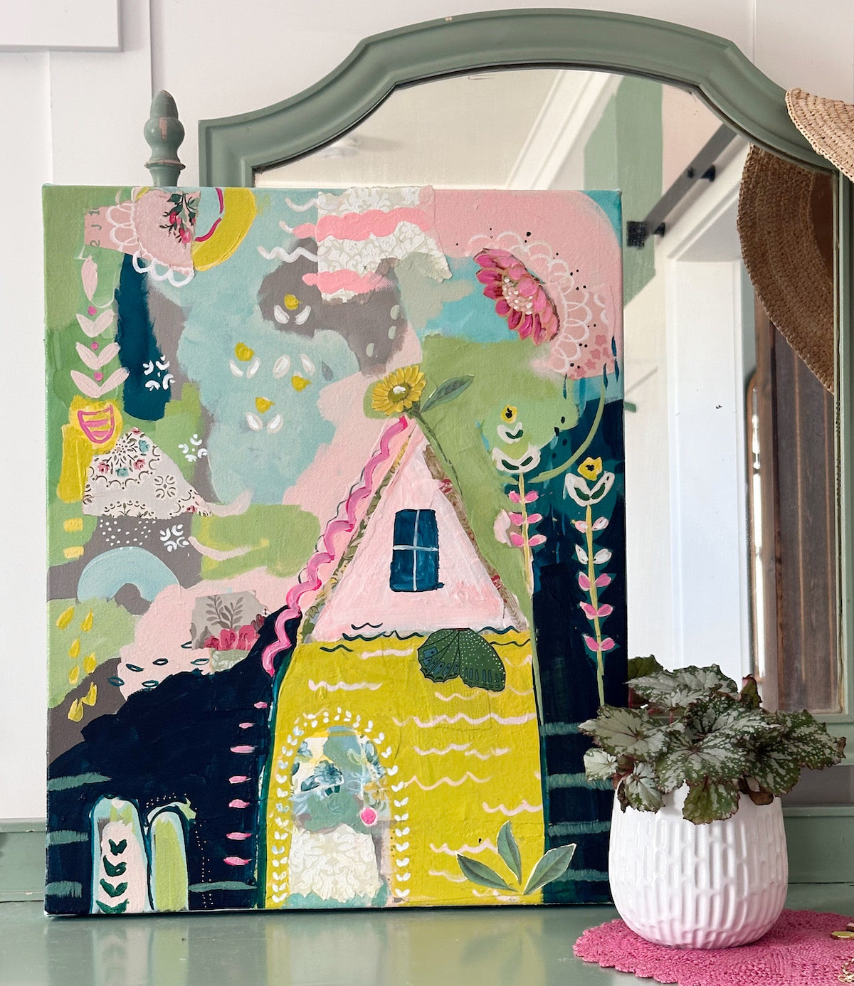 The House That Smiles Original Painting
