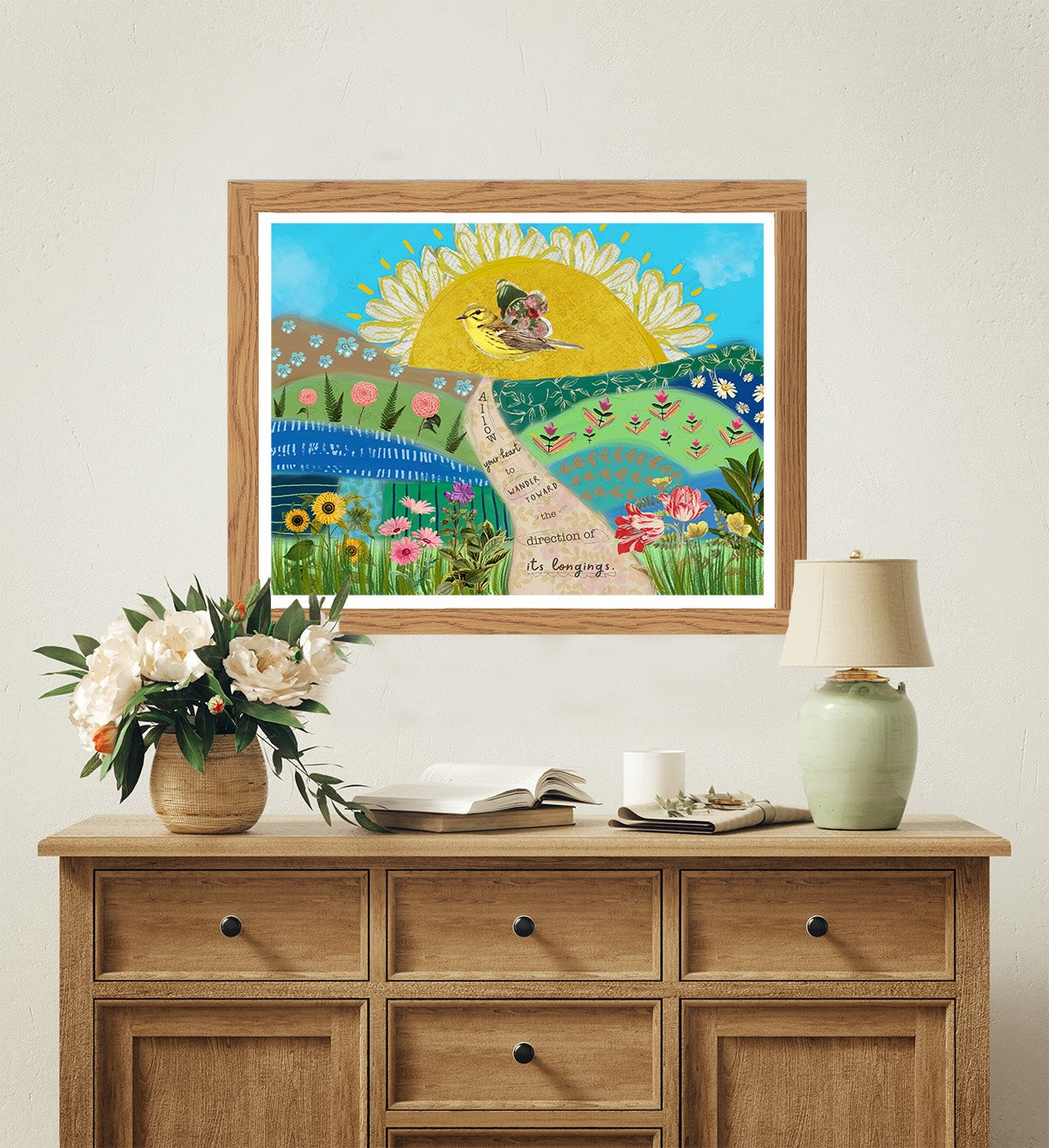 Wander toward your longings - Print