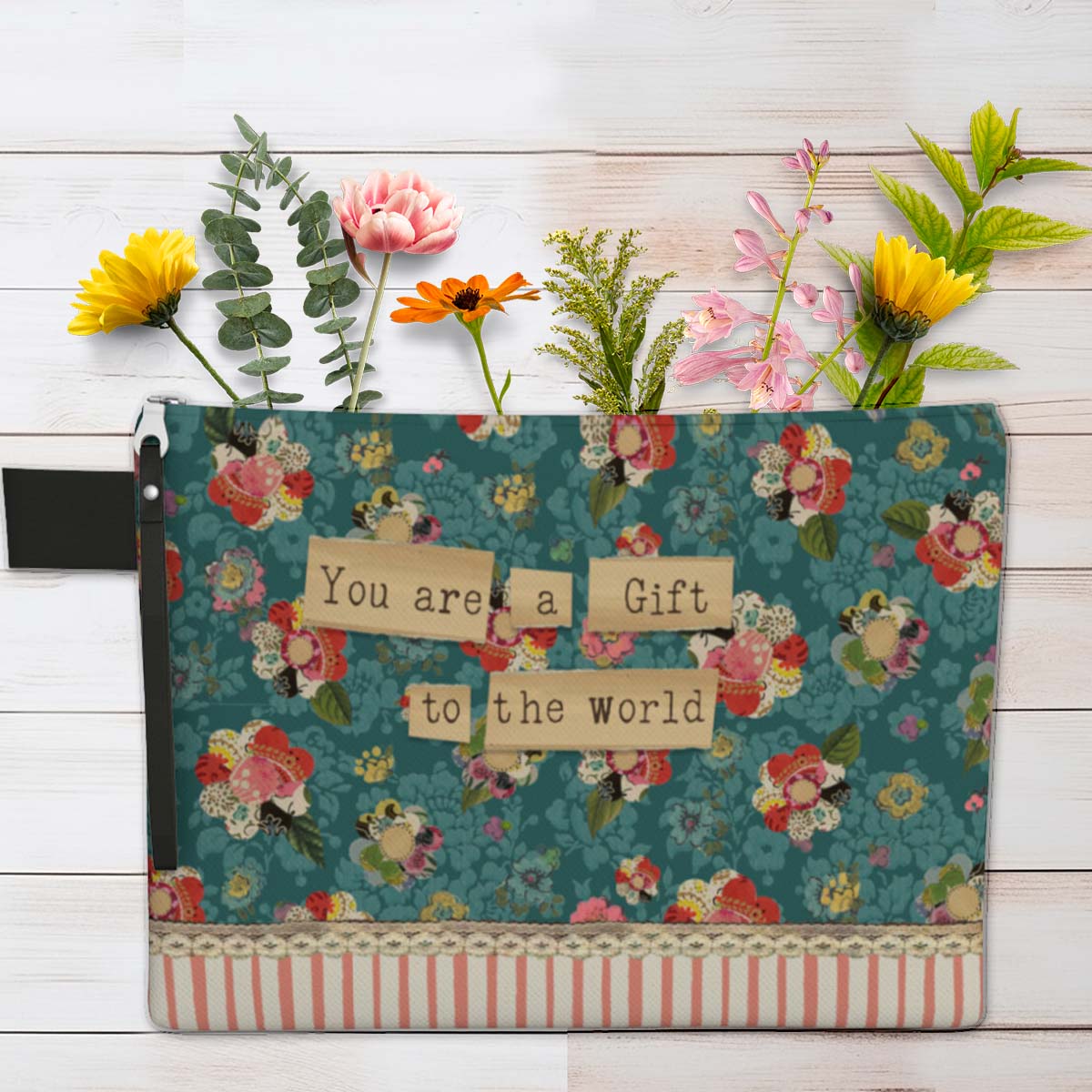 You Are A Gift - 10" Zipper Pouch