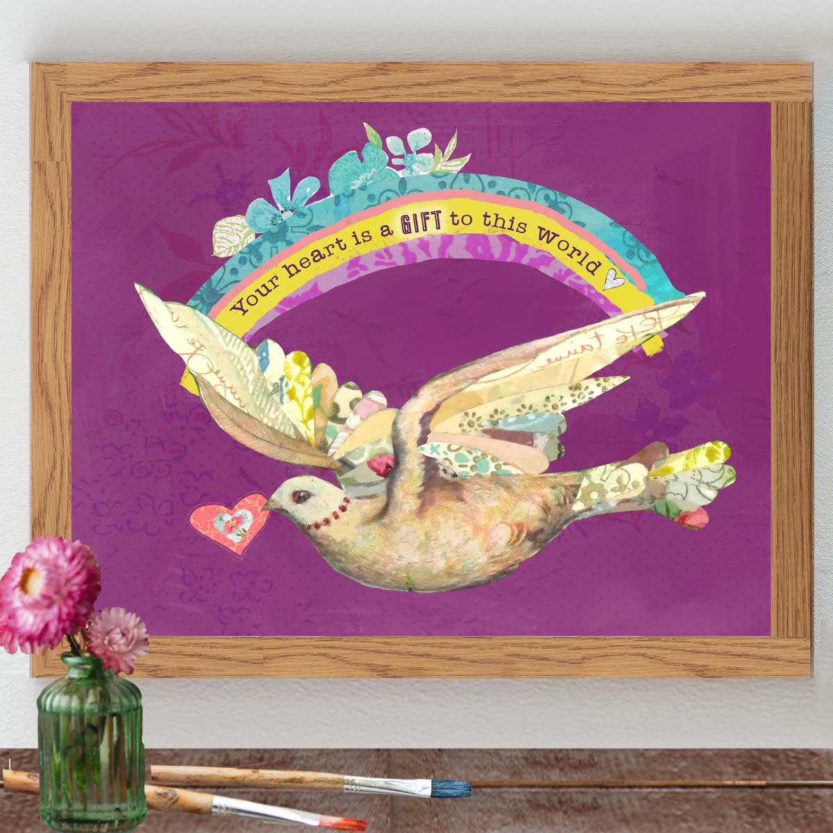 Your heart is a gift to this world - Print