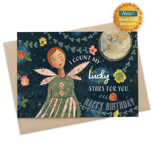 Lucky Stars Birthday Card