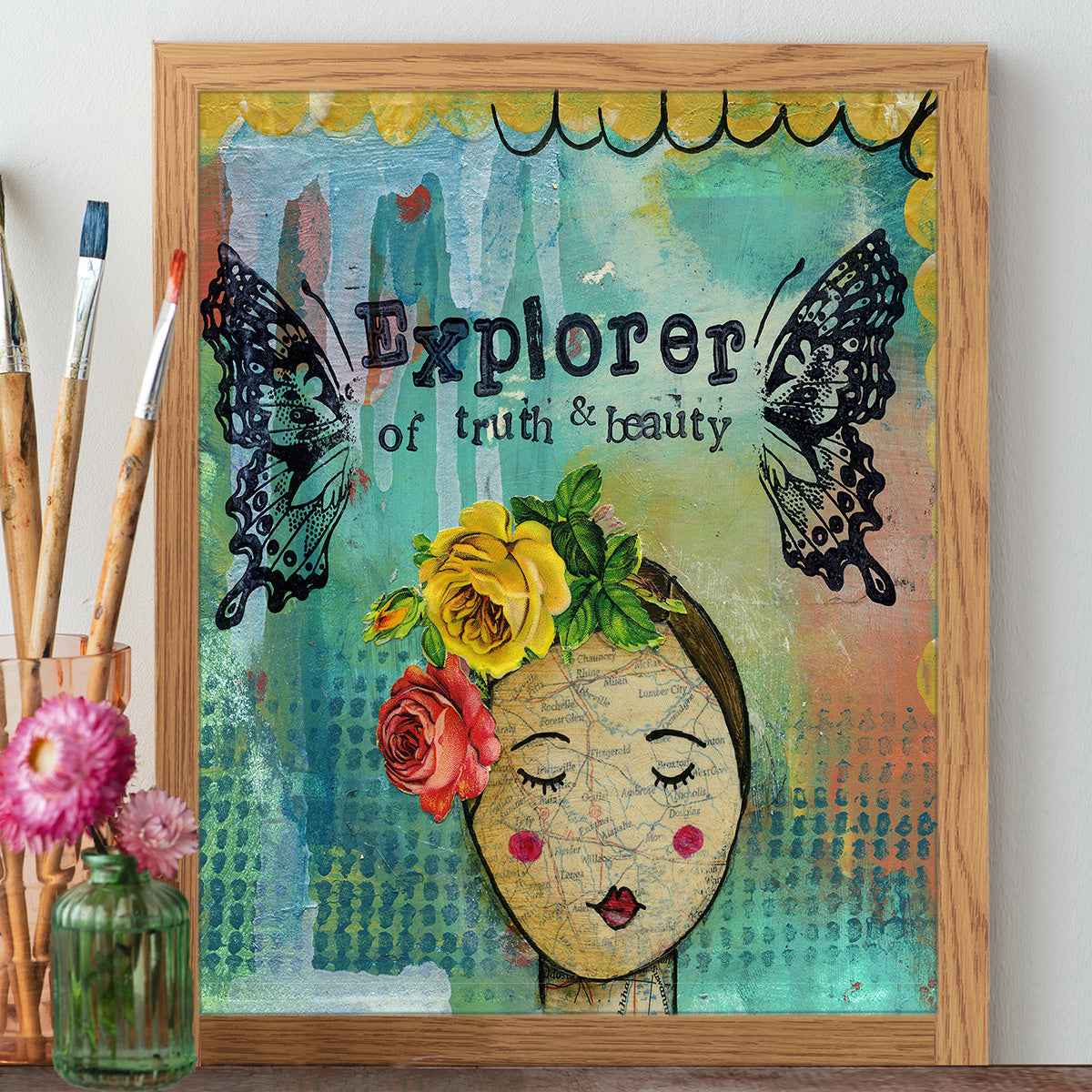 Artist Rae Roberts Explorer - Print – Kelly Rae Roberts