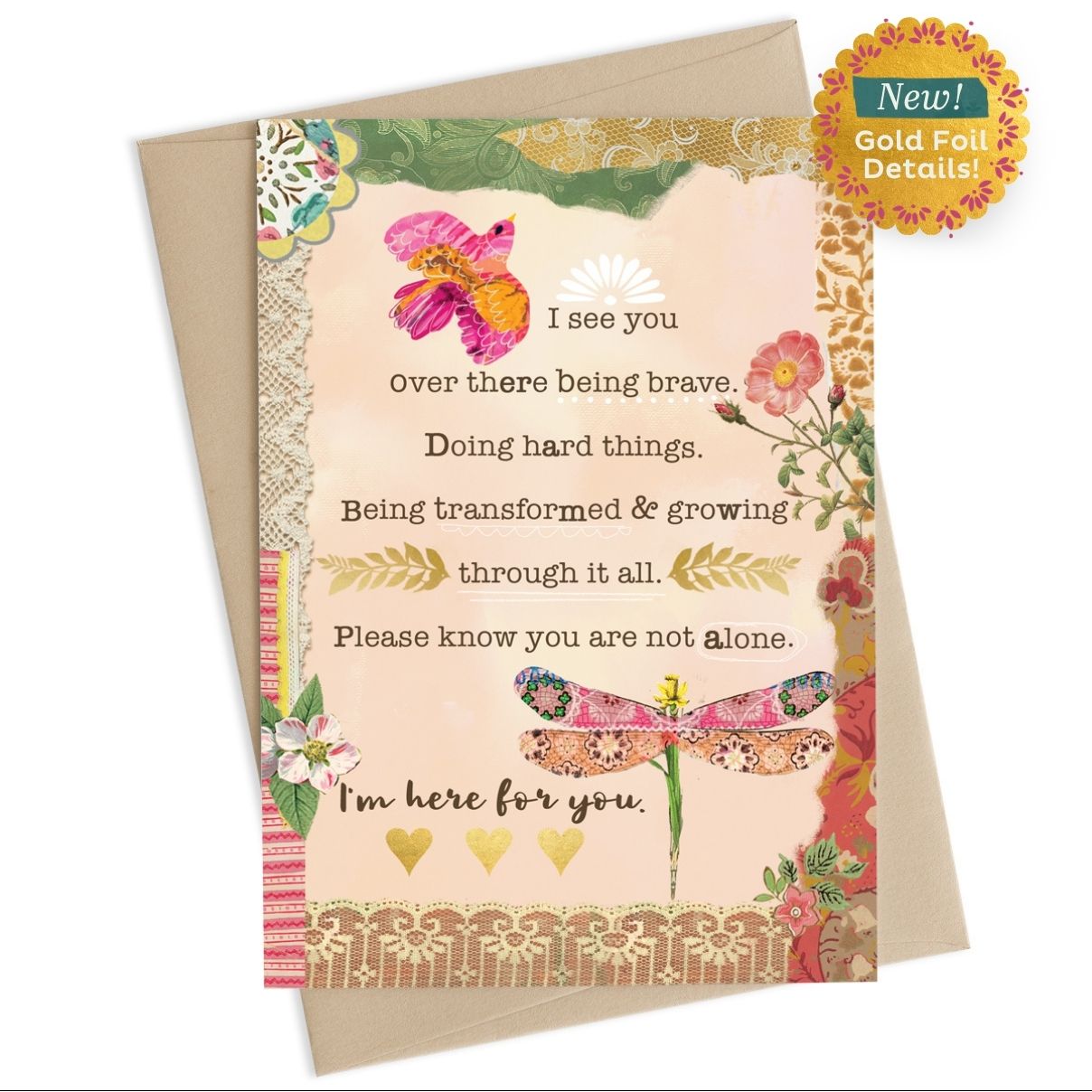 Here For You Encouragement Card