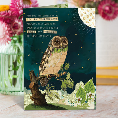 Owl & The Moon Encouragement Card