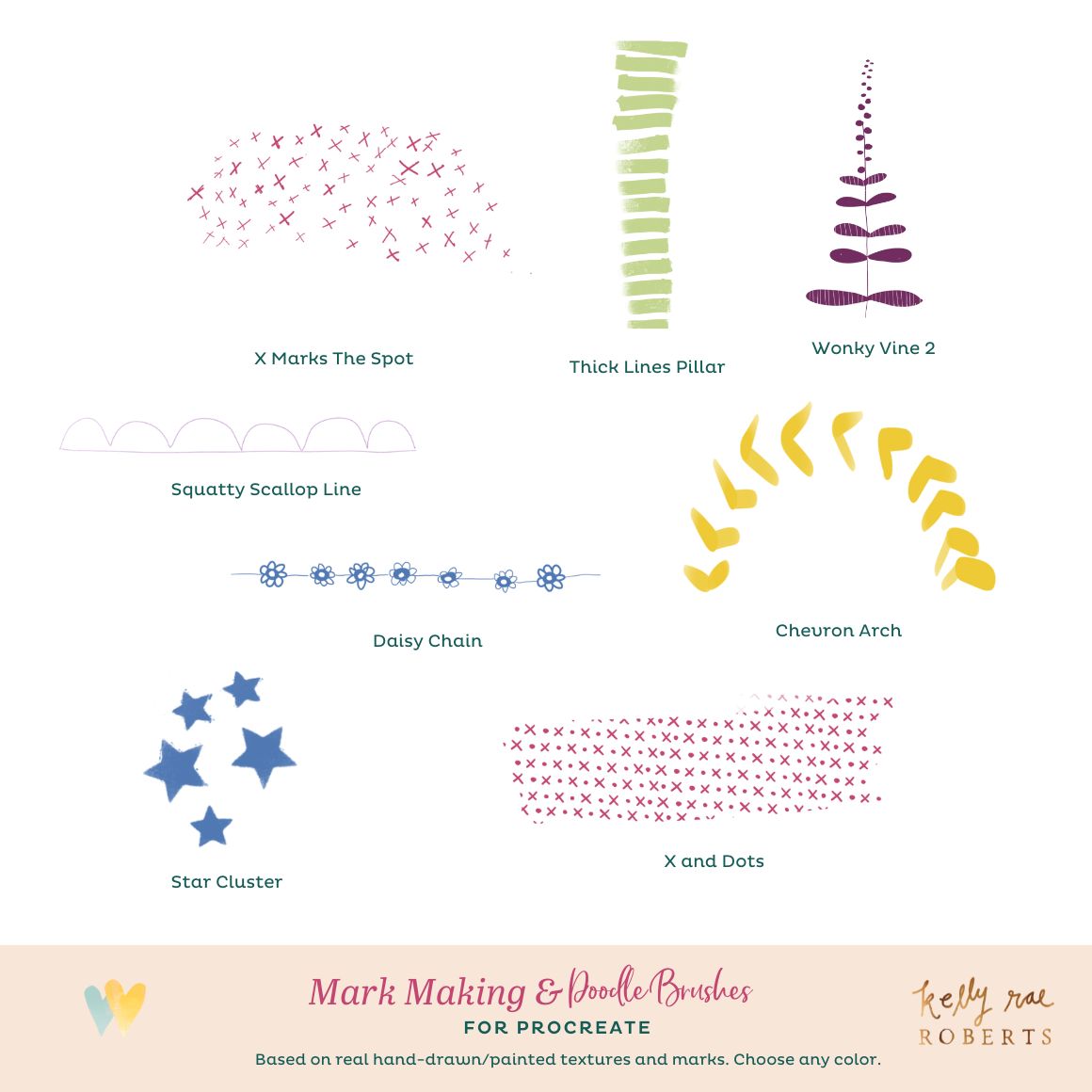 Procreate Brushes - Mark-Making & Doodle