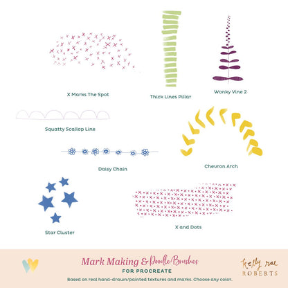 Procreate Brushes - Mark-Making & Doodle