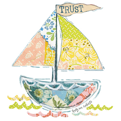 Trust Sailboat - Sticker