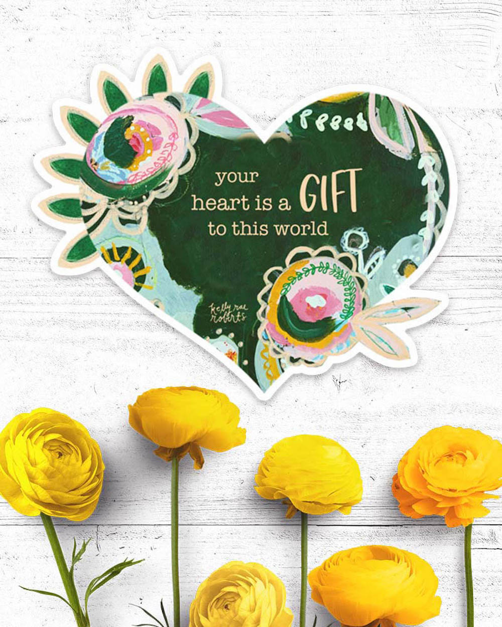 Your Heart Is A Gift - Sticker