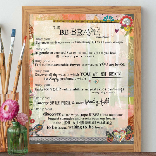 Be Brave Manifesto - Print
