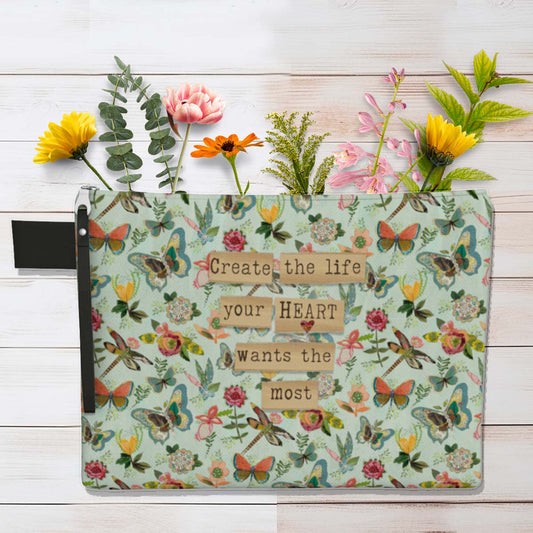 Create The Life You Want - 12" Zipper Pouch