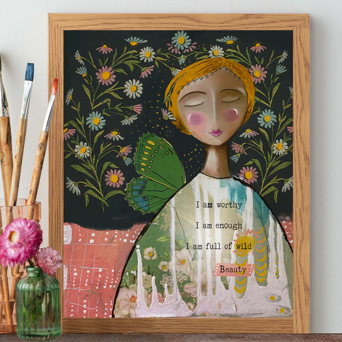 Artist Rae Roberts Full Of Wild Beauty - Print – Kelly Rae Roberts
