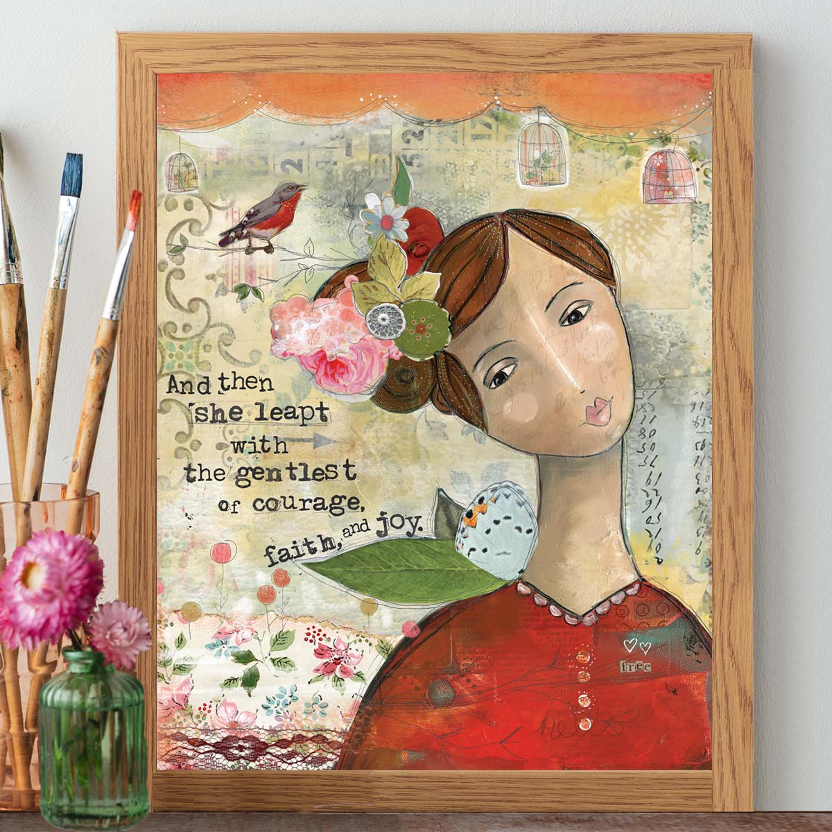 Gentle Courage - Print – Kelly Rae Roberts