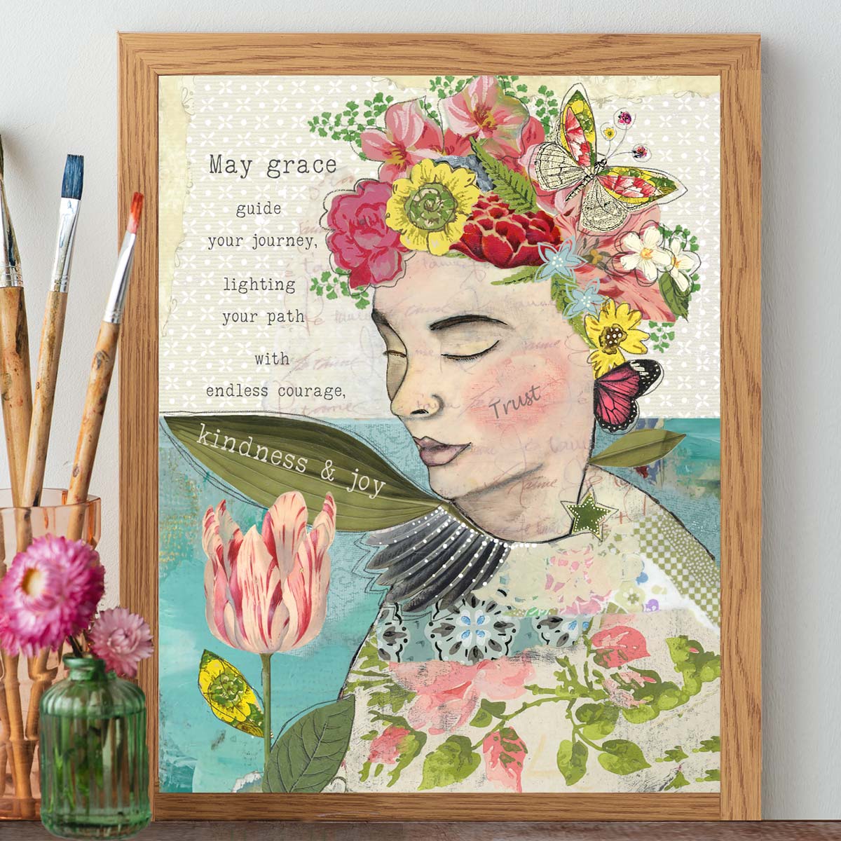 Artist Rae Roberts Guiding Grace - Print – Kelly Rae Roberts