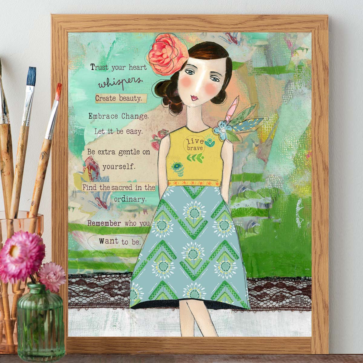 Live Brave - Print – Kelly Rae Roberts