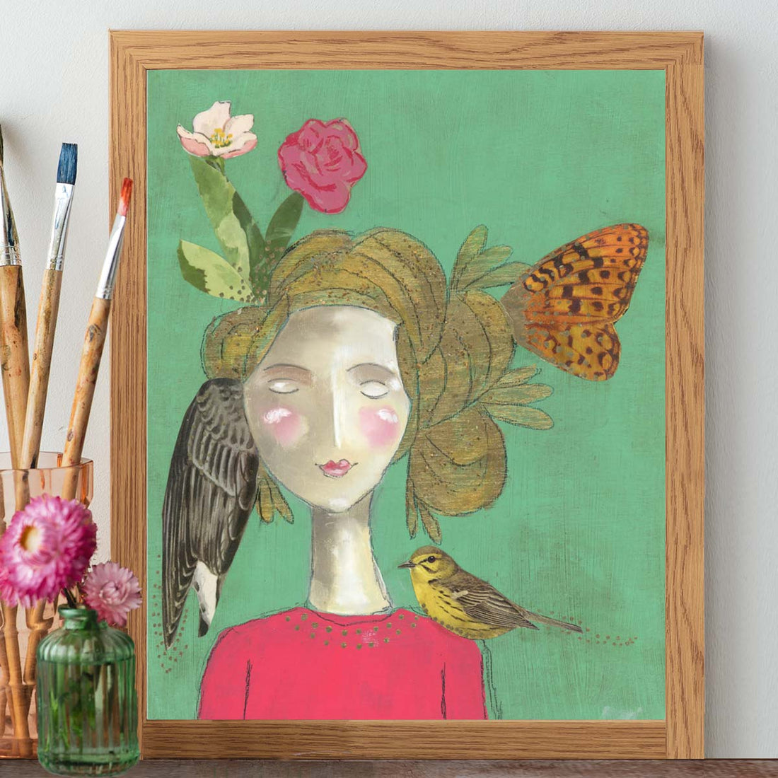 Artist Rae Roberts Quirky And Grateful - Print – Kelly Rae Roberts