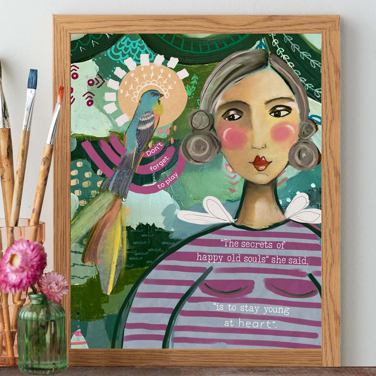 Artist Rae Roberts Secrets Of Old Souls - Print – Kelly Rae Roberts