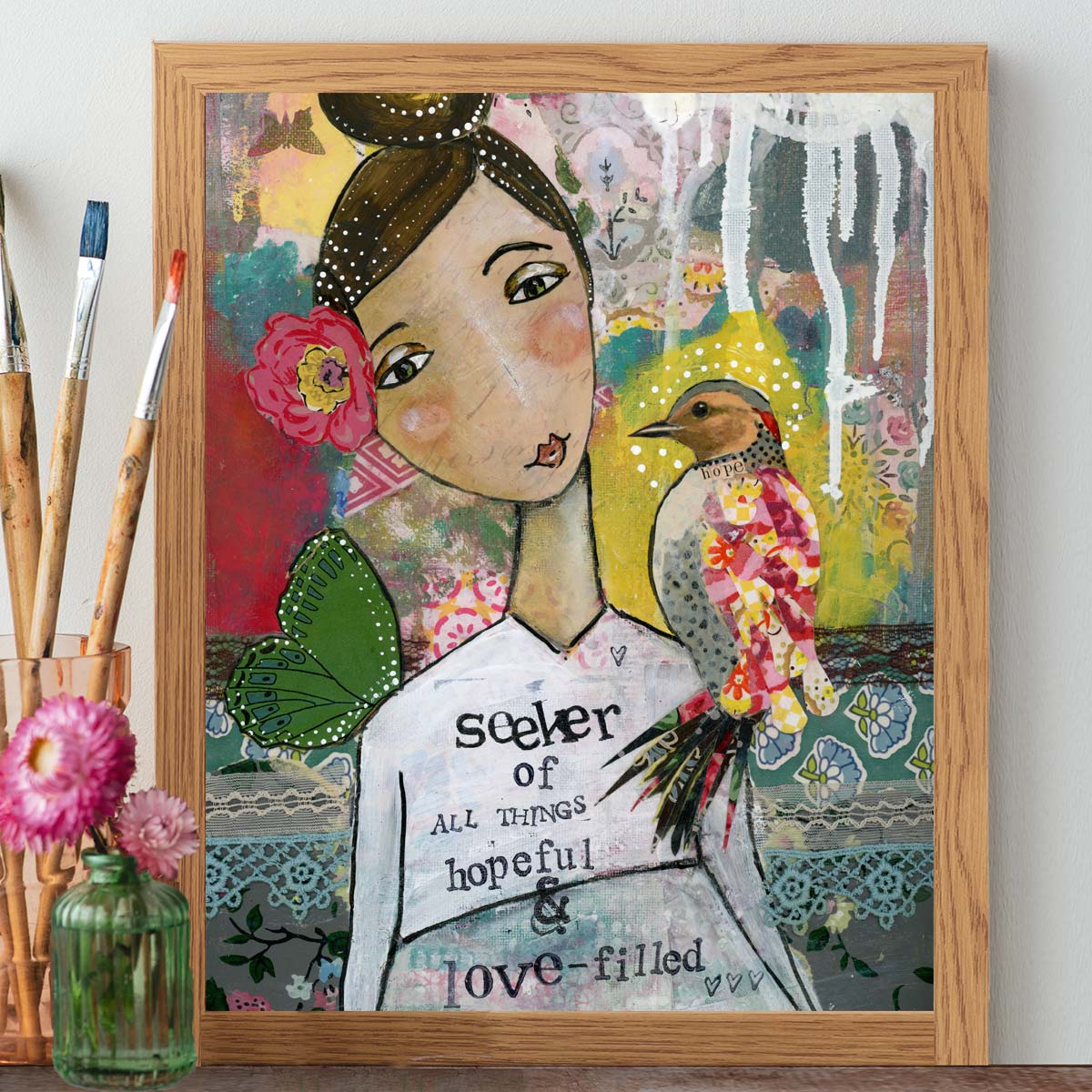 Kelly Rae Seeker of Hope and Love - Print – Kelly Rae Roberts