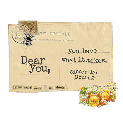 Sincerely, Courage - Sticker