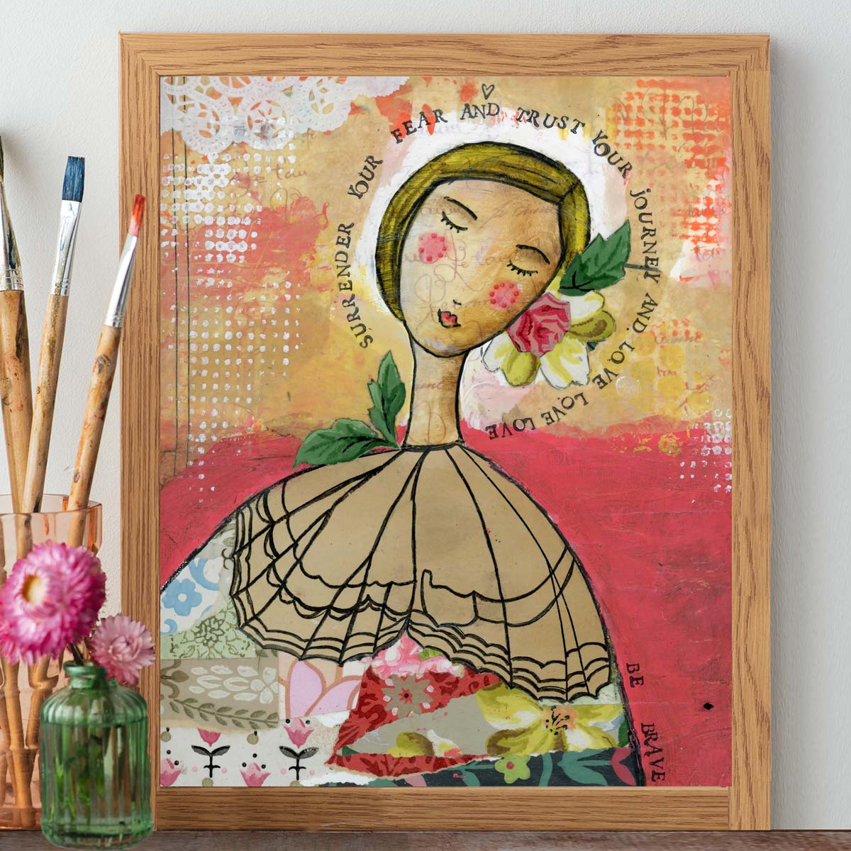 Surrender Your Fear And Trust - Print – Kelly Rae Roberts