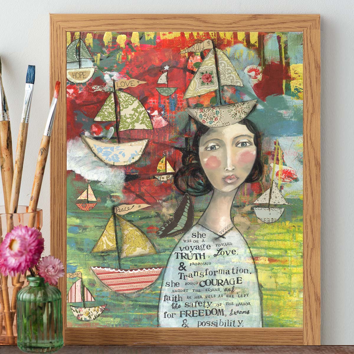 Voyage Toward Truth - Print – Kelly Rae Roberts