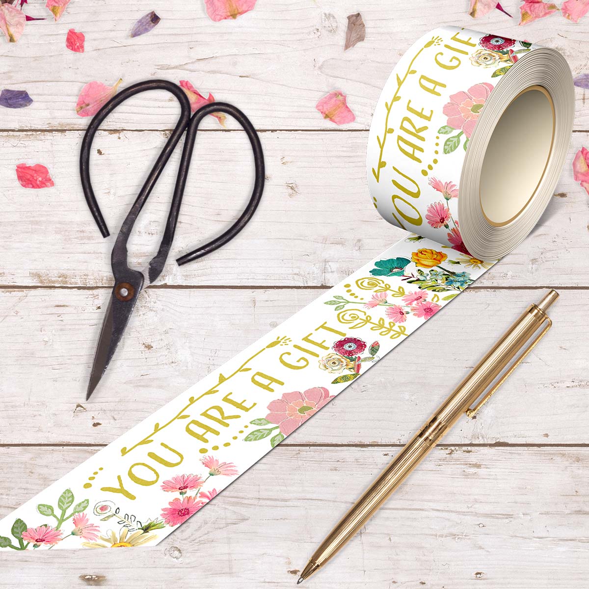 You Are A Gift – Gold Foil Washi Tape 30mm
