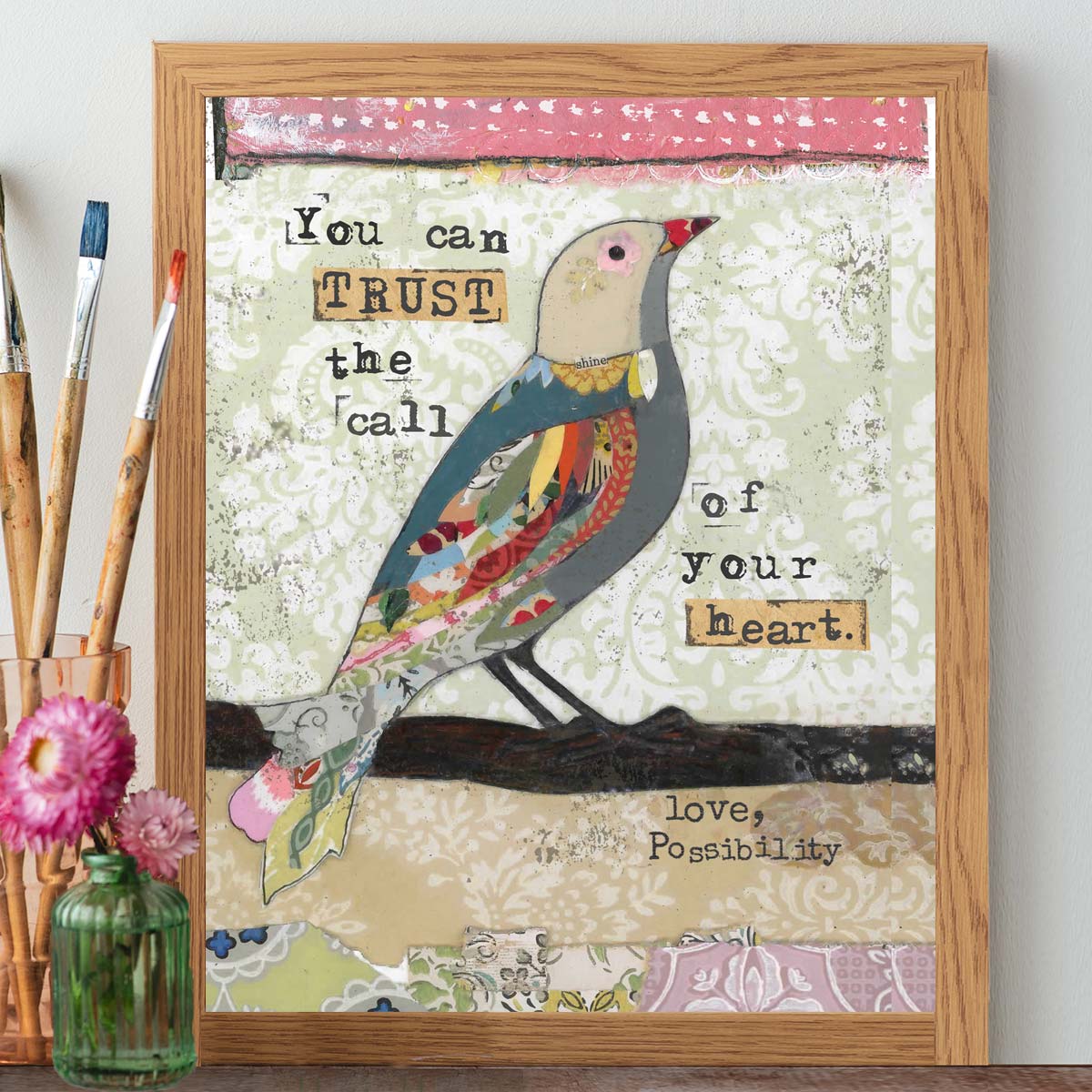 You Can Trust Your Heart - Print – Kelly Rae Roberts