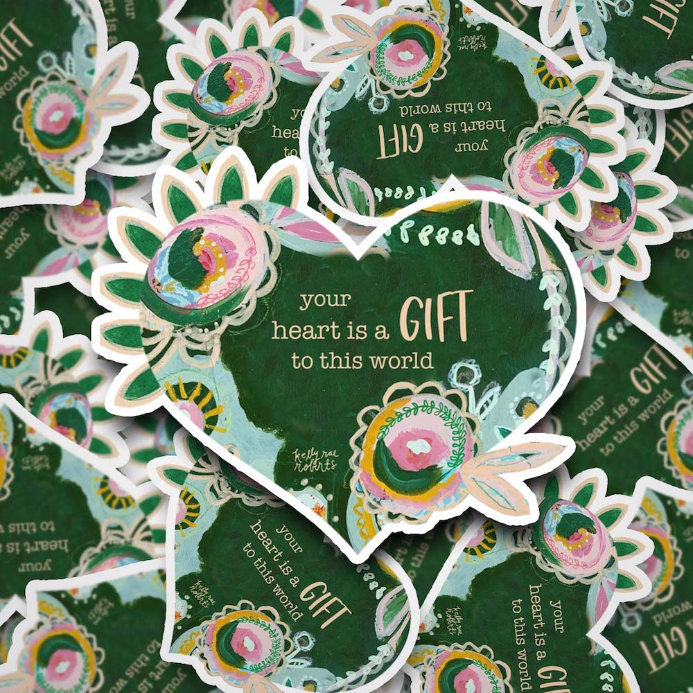 Your Heart Is A Gift - Sticker
